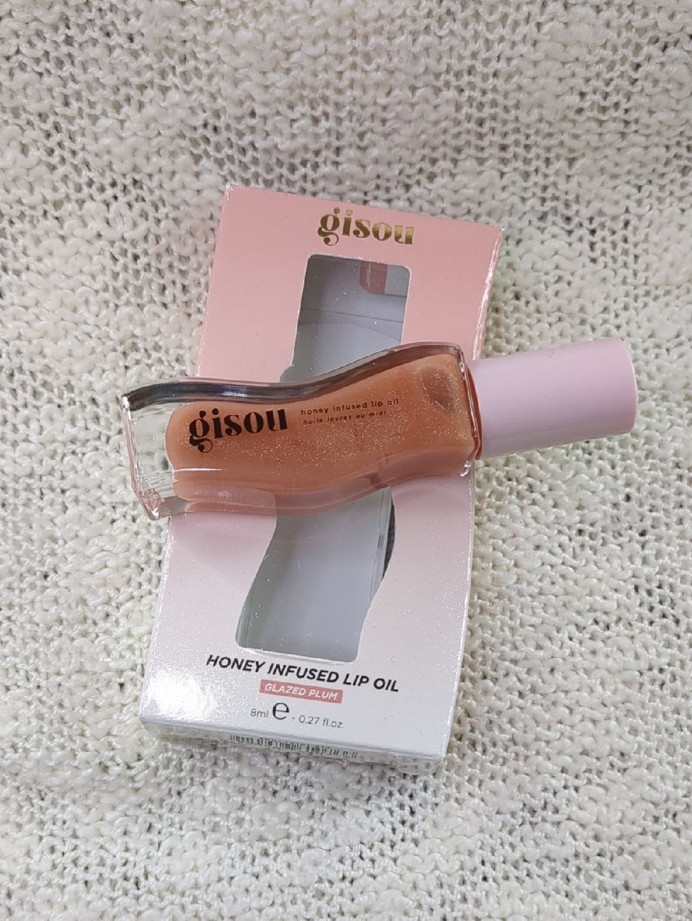 Gisou Honey Infused Lip Oil in Glazed Plum , 8ml/0.27fl oz